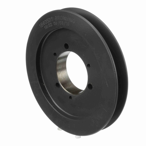 1 Groove Cast Iron Bushed Bore Multiple Sheave, 1B60SDS